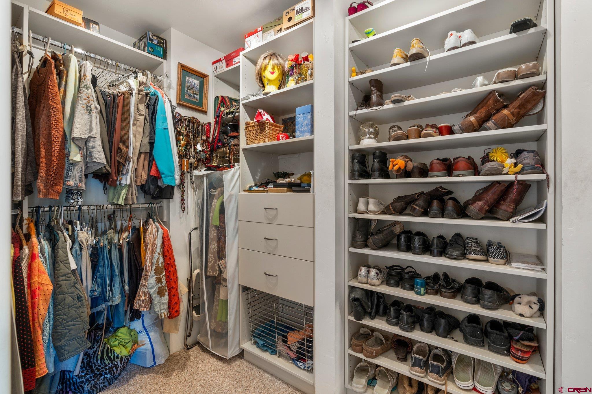 285 South Fork Road Durango, CO 81303 - Photo 31 of 31 a view of walk in closet with clothes and shoes