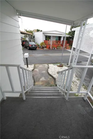 a front view of a house with entryway