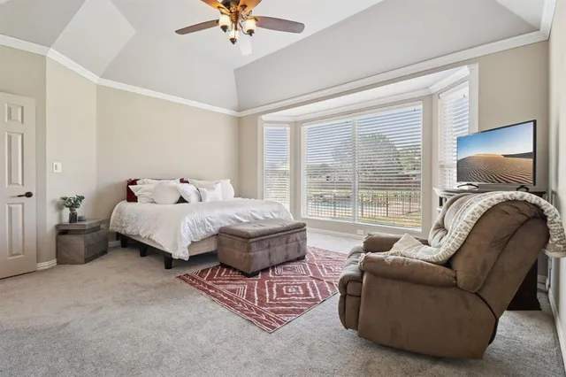 a workspace with furniture and window