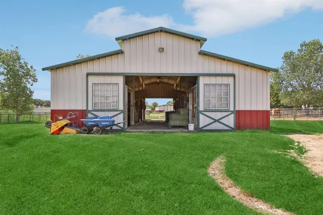 a view of a porch with a bench