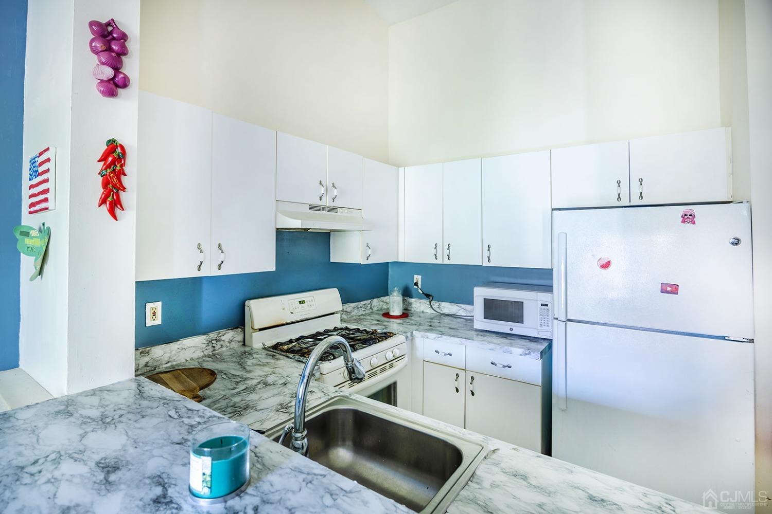 930 Edpas Road New Brunswick, NJ 08901 - Photo 10 of 13 a kitchen with a stove a refrigerator and cabinets