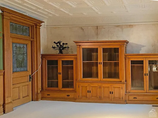 a view of a door of the house