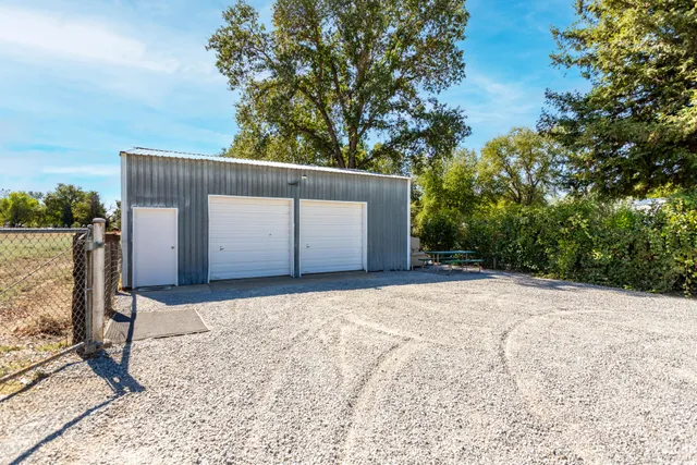 a backyard of a house