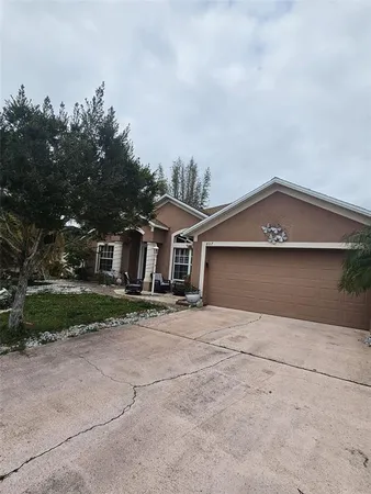 front view of house with a yard