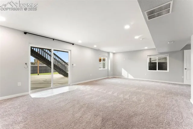 a view of an empty room