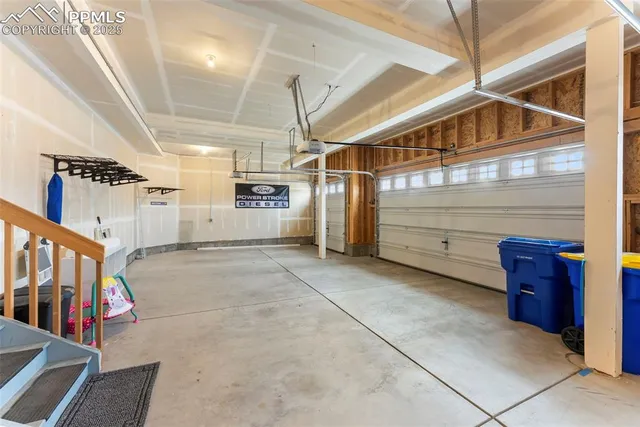 a view of balcony with wooden floor