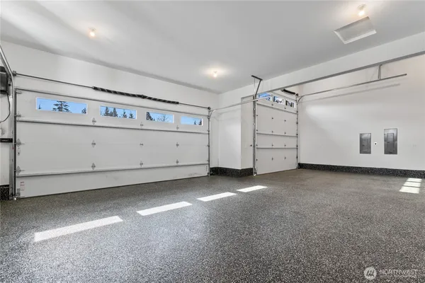 a view of a garage room