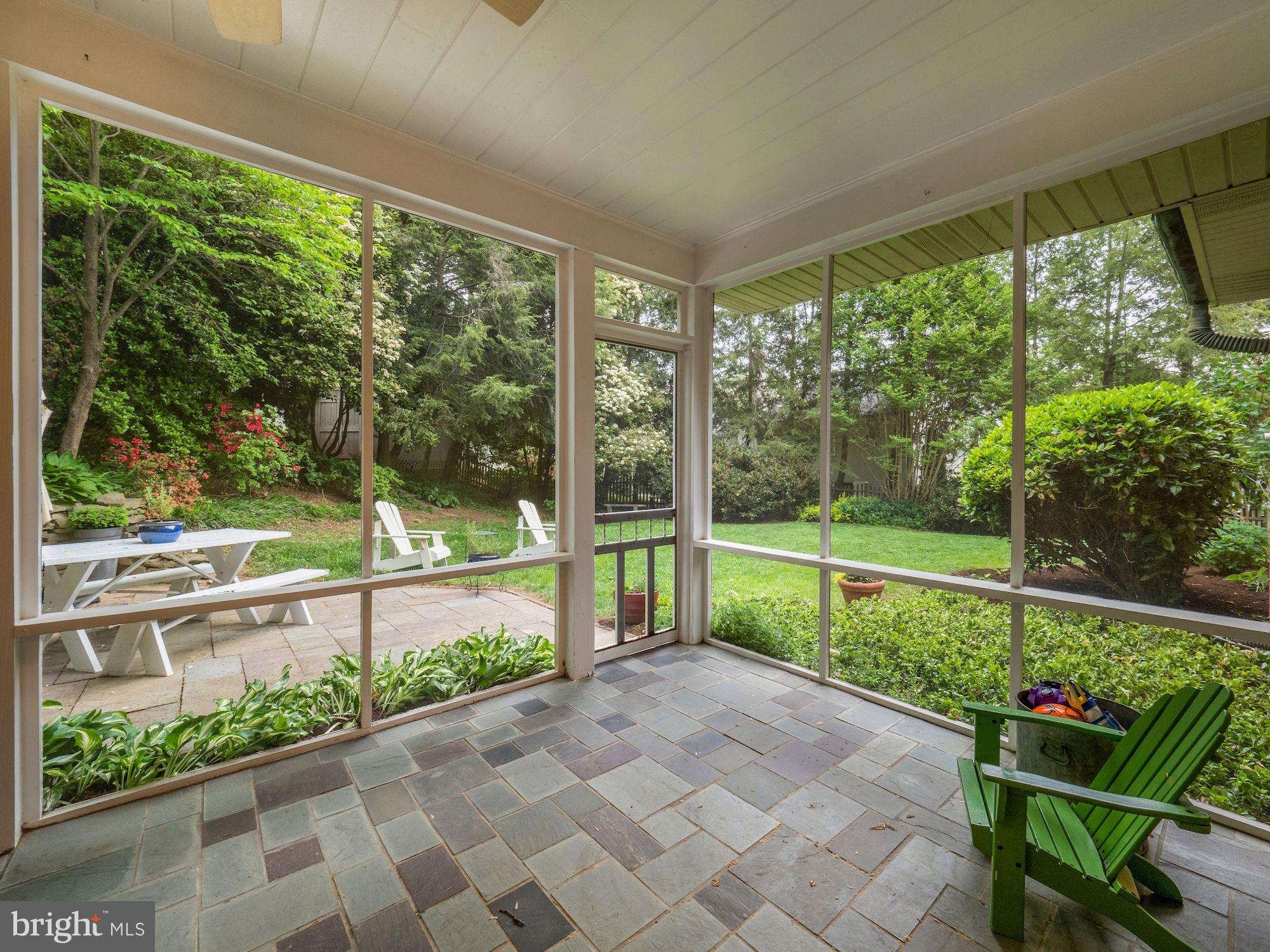 5601 Knollwood Road Bethesda, MD 20816 - Photo 22 of 27 Wonderful screen porch off the DR