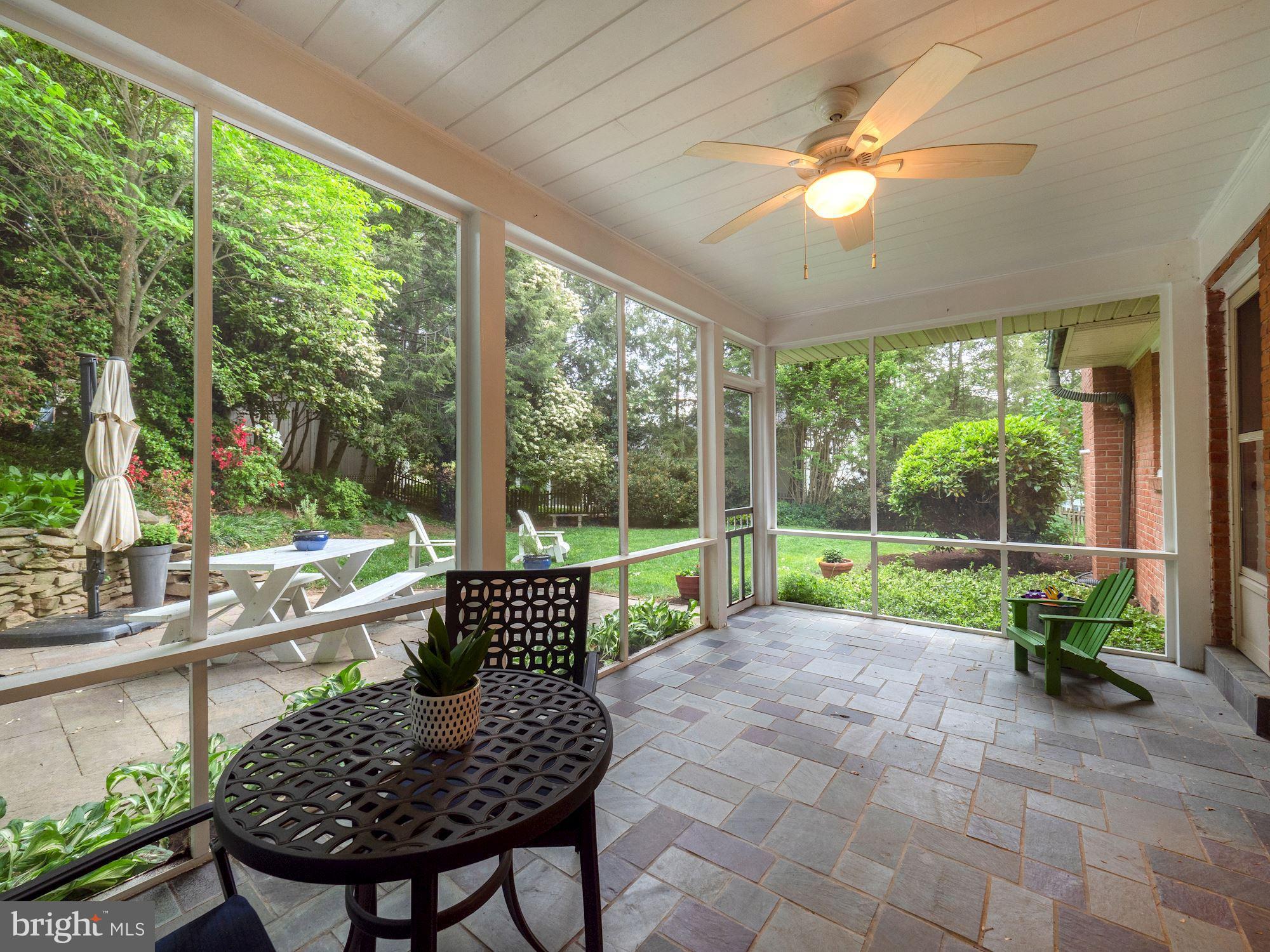 5601 Knollwood Road Bethesda, MD 20816 - Photo 24 of 27 Porch overlooks level, landscaped yard