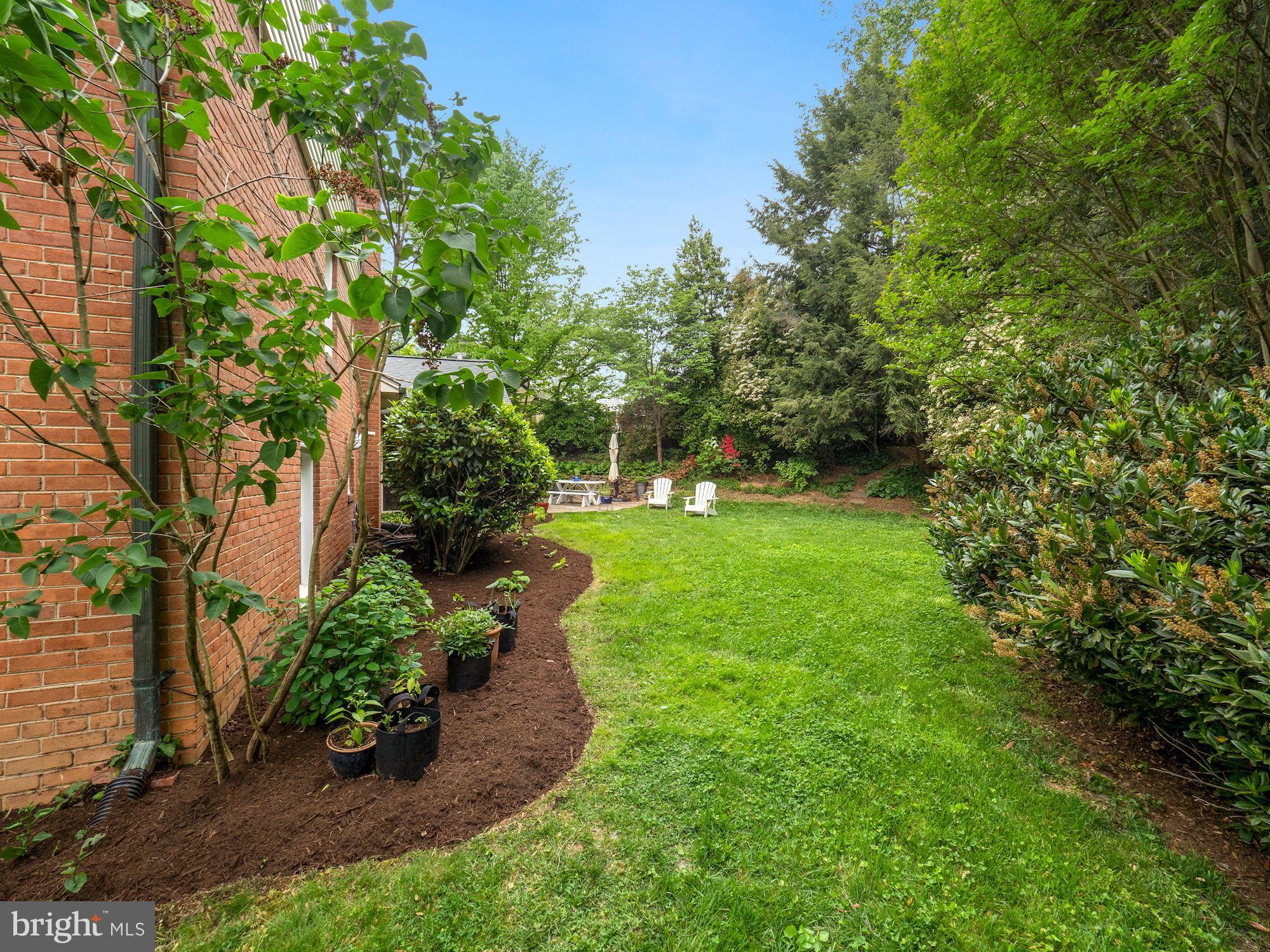 5601 Knollwood Road Bethesda, MD 20816 - Photo 27 of 27 Rear yard has storage shed in trees to the right
