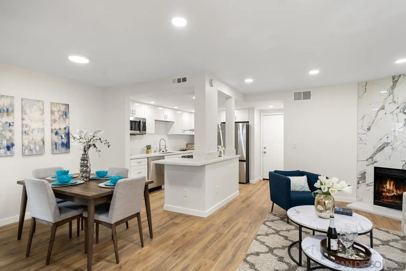 13221 Westmark Way, Unit 26 Poway, CA 92064 - Photo 1 of 42 a living room with furniture and a fireplace