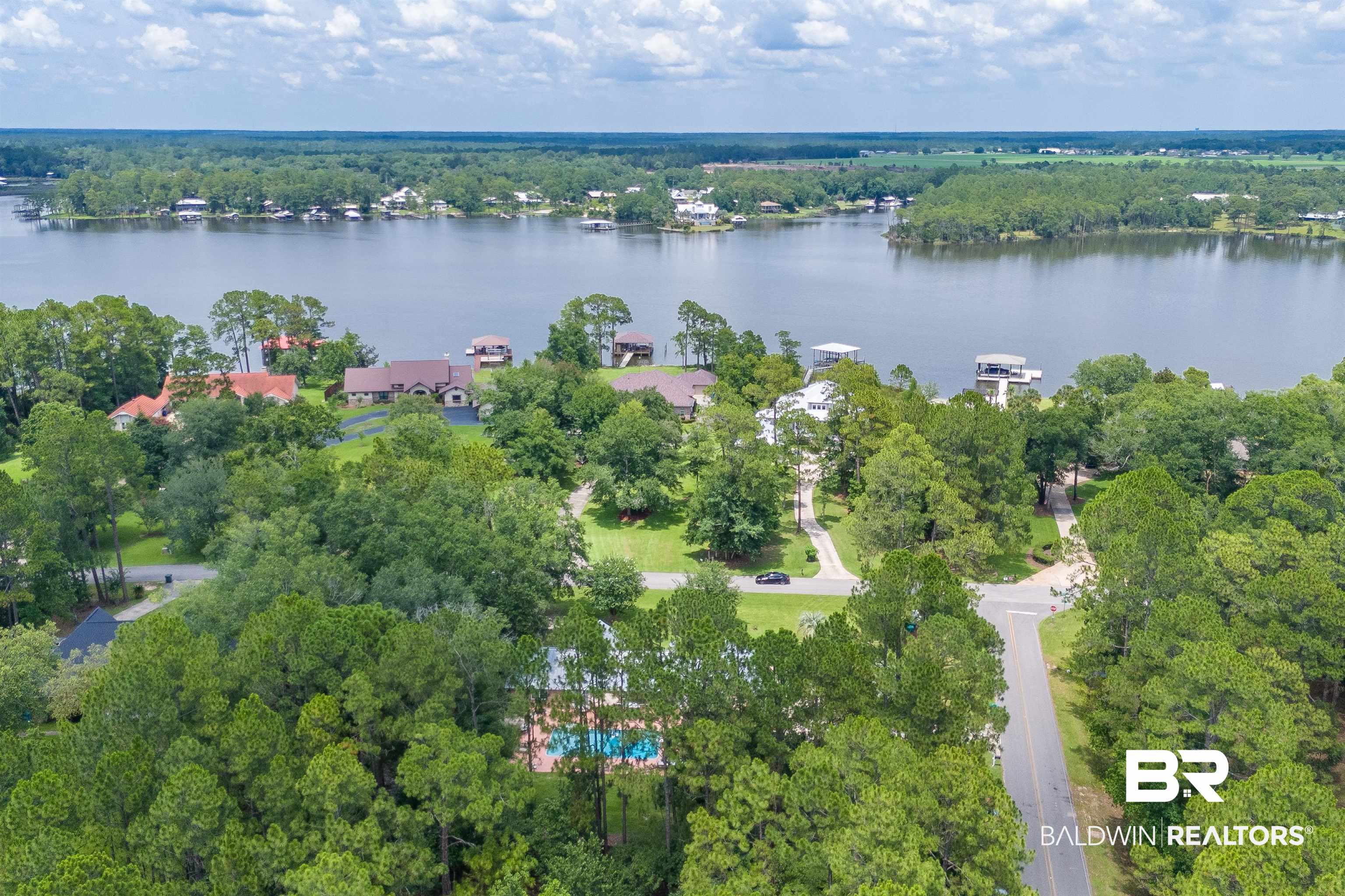24551 Wolf Bay Drive Foley, AL 36535 - Photo 53 of 59 Aerial overview of property's location featuring a large body of water