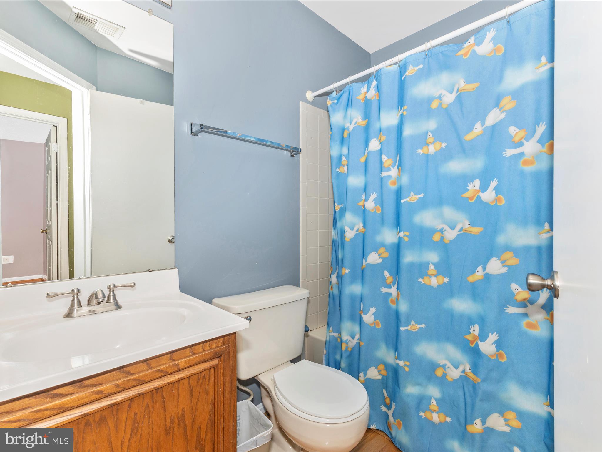 2544 Ambling Circle, Unit 31 Crofton, MD 21114 - Photo 37 of 52 a bathroom with a sink a toilet and shower curtain