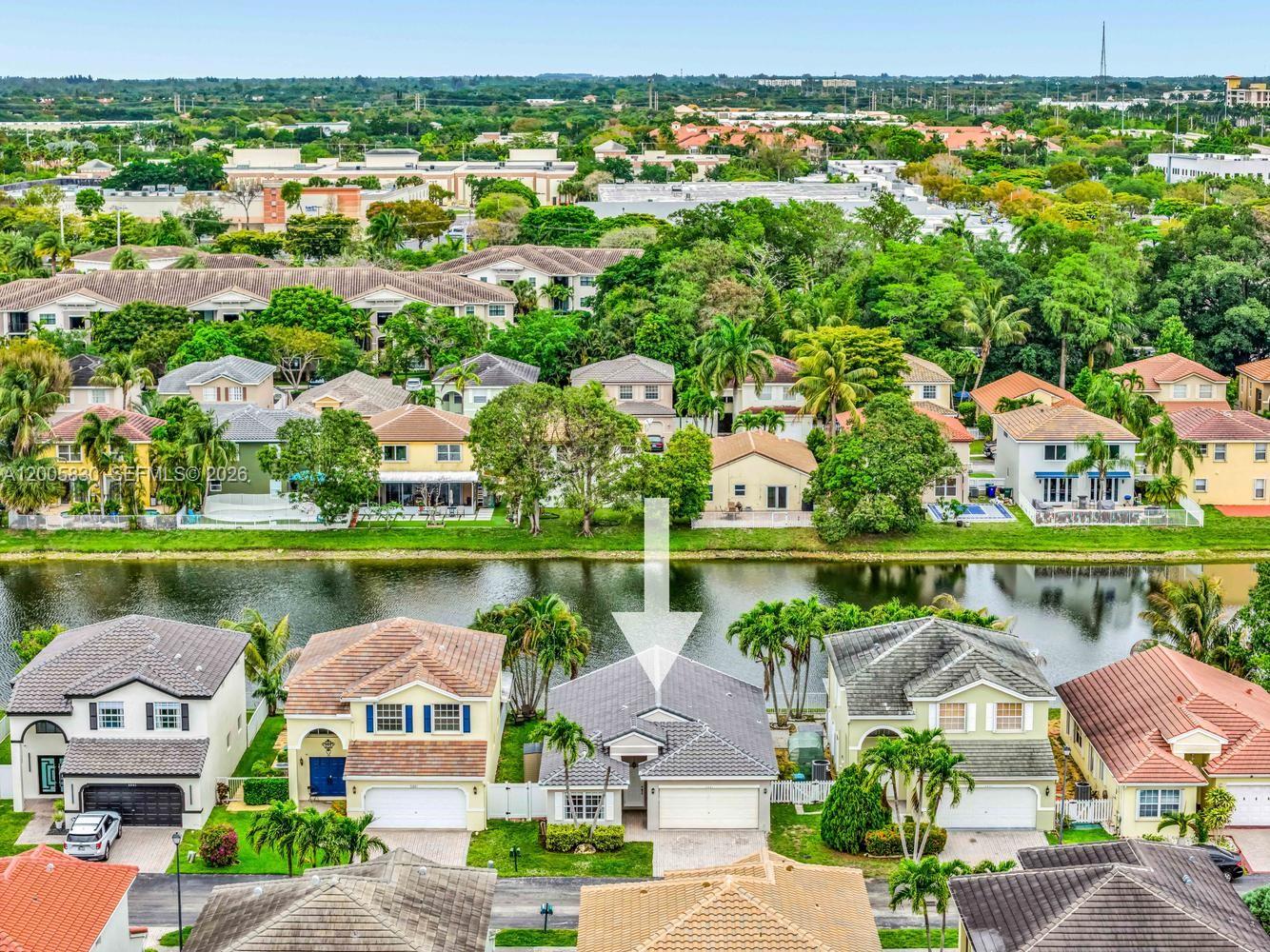 5861 South Sable Circle Margate, FL 33063 - Photo 42 of 56 an aerial view of a city with lake view