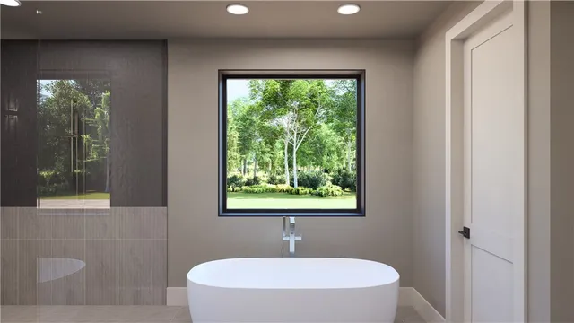 a bathroom with a sink and a window