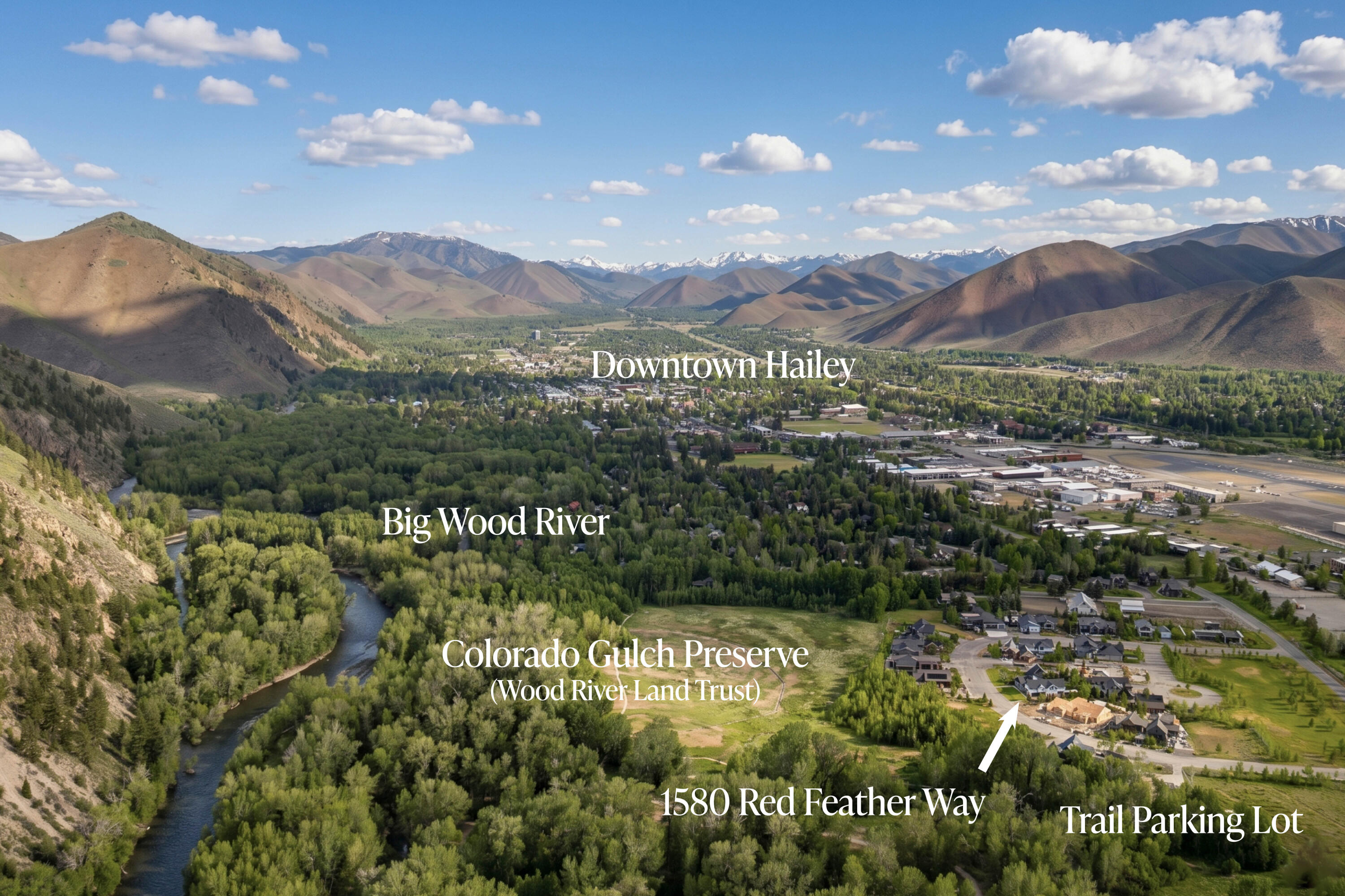 1580 Red Feather Way Hailey, ID 83333 - Photo 35 of 37 Aerial View