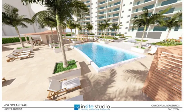 a view of a swimming pool with outdoor space