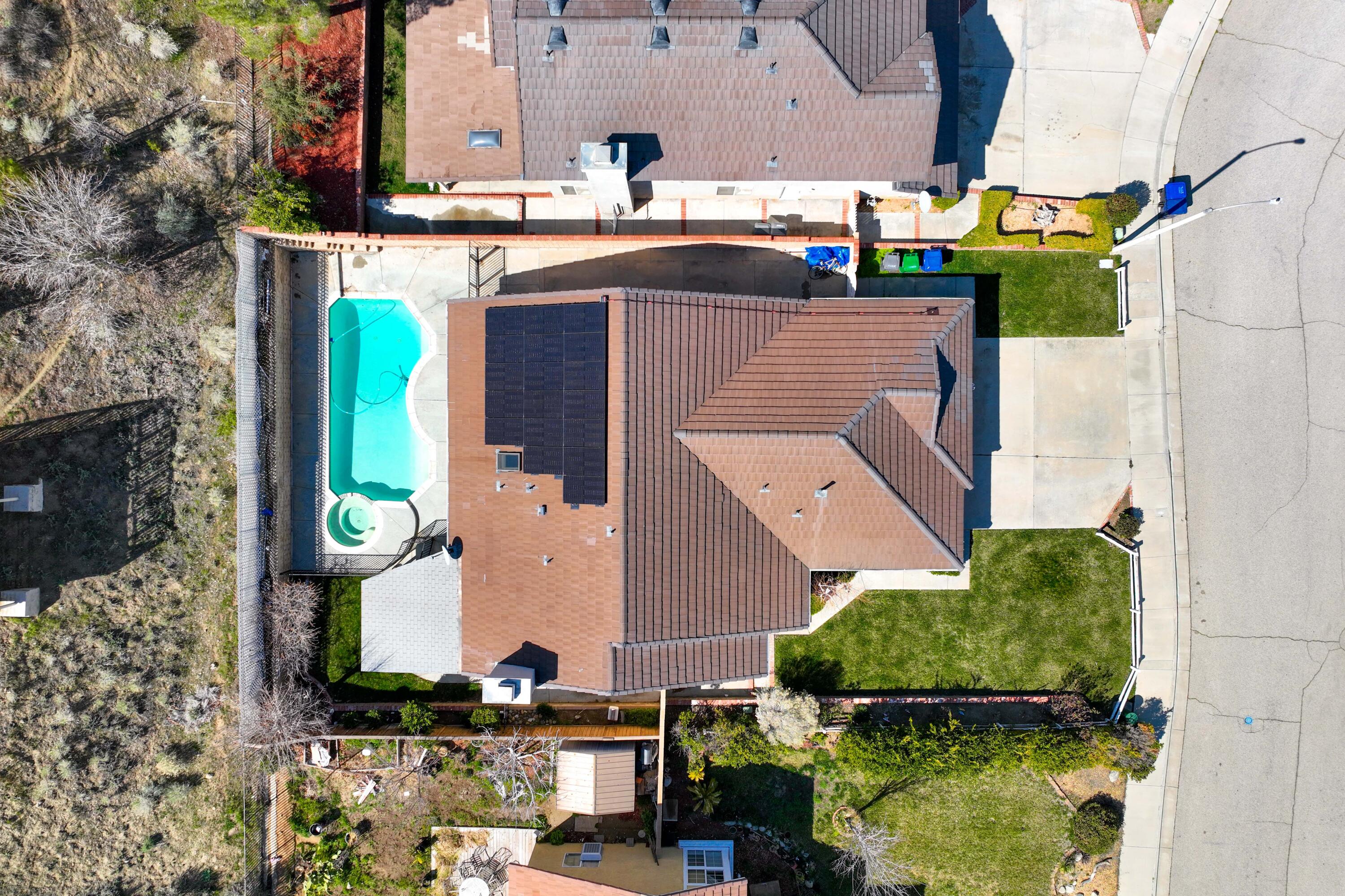 3030 Quarry Road Palmdale, CA 93550 - Photo 43 of 46 an aerial view of houses with outdoor space