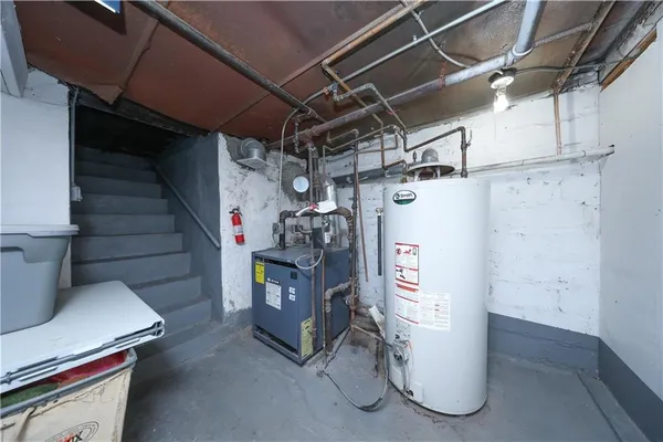 a view of storage and utility room