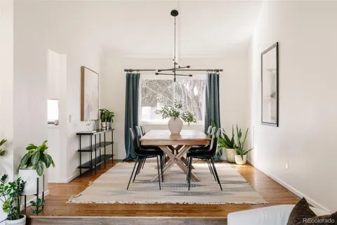 a view of a livingroom with furniture and window