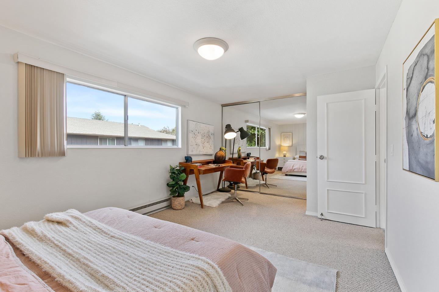 108 East Middlefield Road, Unit D Mountain View, CA 94043 - Photo 18 of 23 a bedroom with furniture and a window