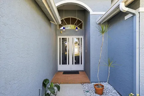 a view of an entryway door
