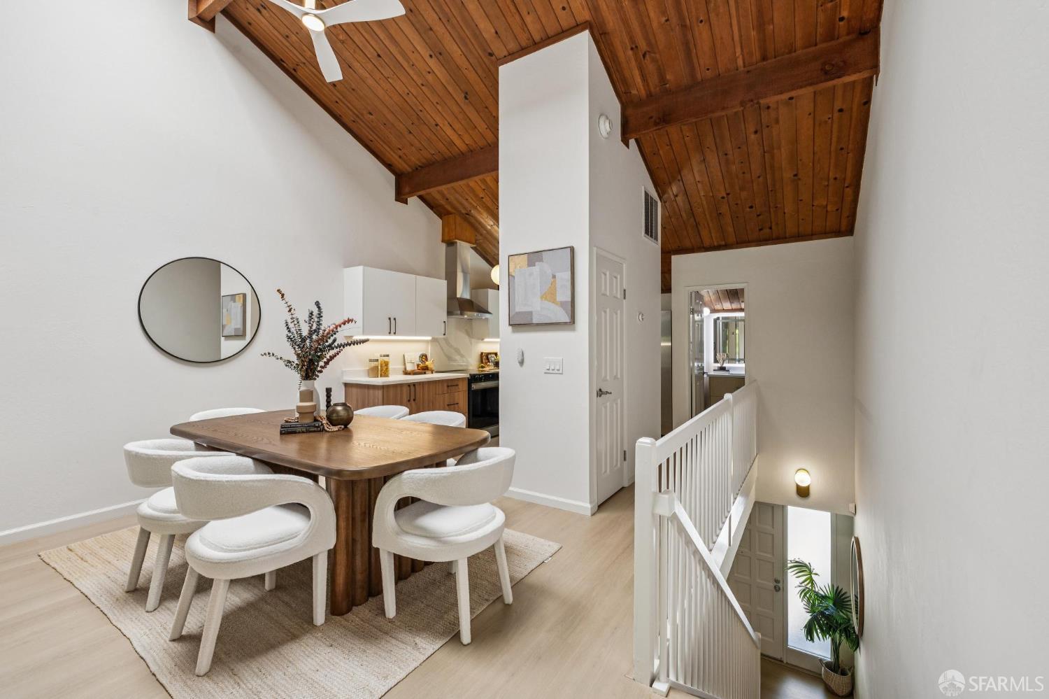 229 Cypress Point Drive Mountain View, CA 94043 - Photo 4 of 32 a dining room with furniture and a mirror