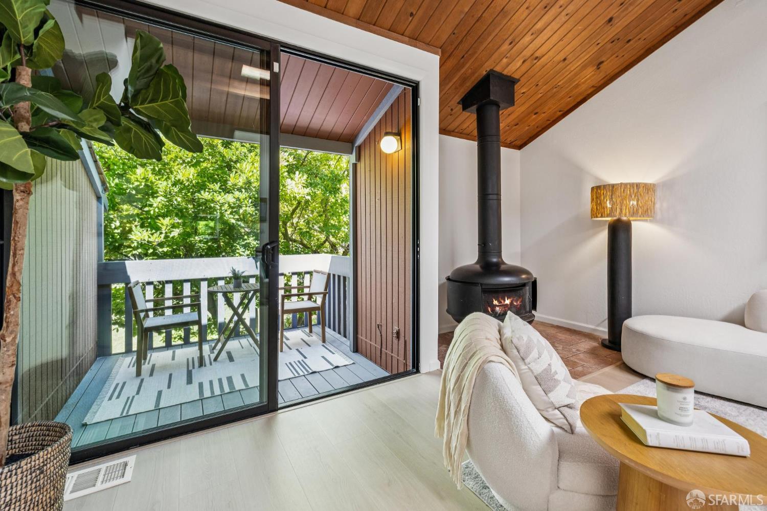 229 Cypress Point Drive Mountain View, CA 94043 - Photo 5 of 32 a living room with furniture and a floor to ceiling window