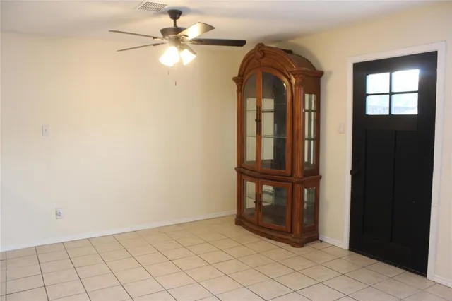 a view of an empty room