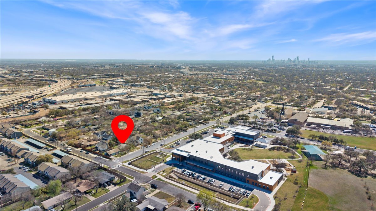 8017 Lazy Lane Austin, TX 78757 - Photo 2 of 6 Drone / aerial view