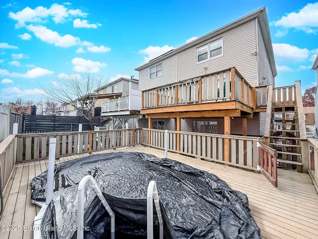 a view of a house with a deck