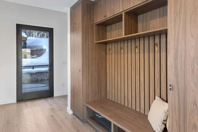 a view of wooden floor