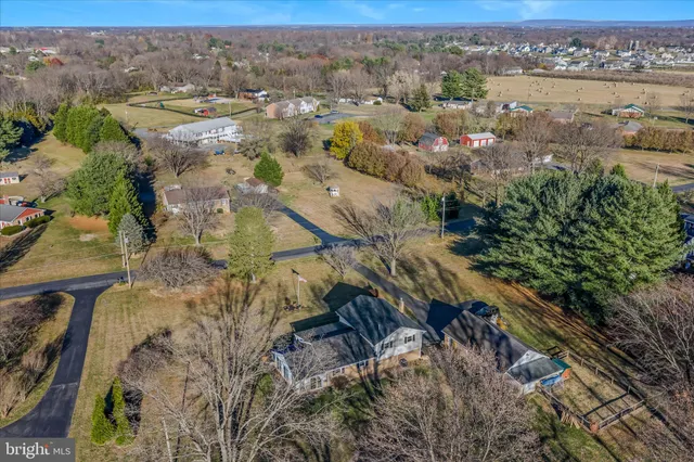an aerial view of multiple house