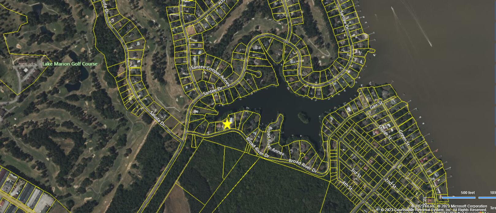 Lot 2 Broad River Drive Santee, SC 29142 - Photo 14 of 32 Lot lines, golf course and lake - star