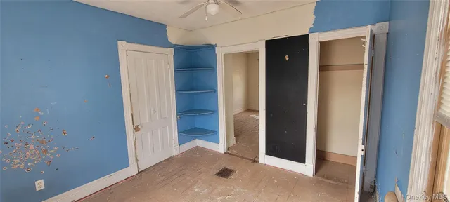 a view of elevator with hallway