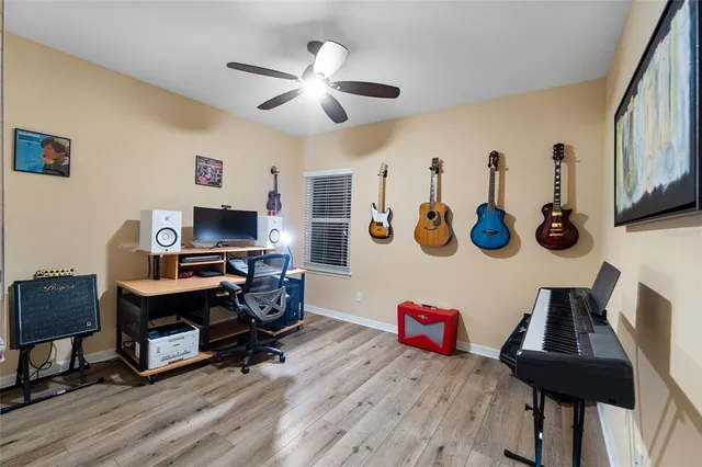 a view of swimming pool with outdoor seating