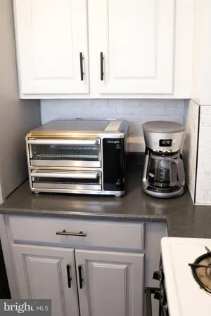 a close view of appliances