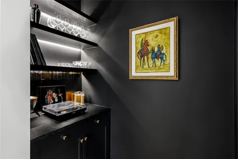 a kitchen with a stove and a grill