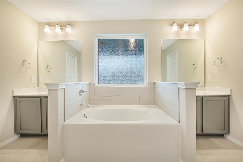 1605 Katharina Avenue Providence Village, TX 76227 - Photo 27 of 35 a bathroom with a bathtub and a sink