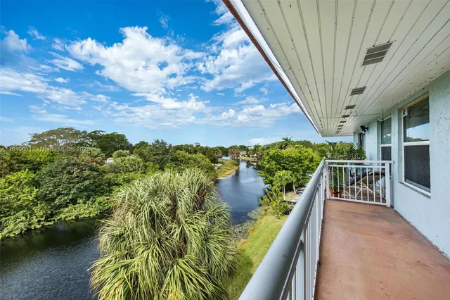 a view of balcony with ocean view