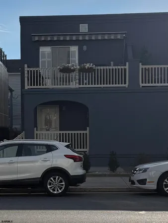 a view of a car parked in the roof