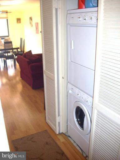 1808 Old Meadow Road, Unit 1405 McLean, VA 22102 - Photo 13 of 30 a view of a hallway with washer and dryer