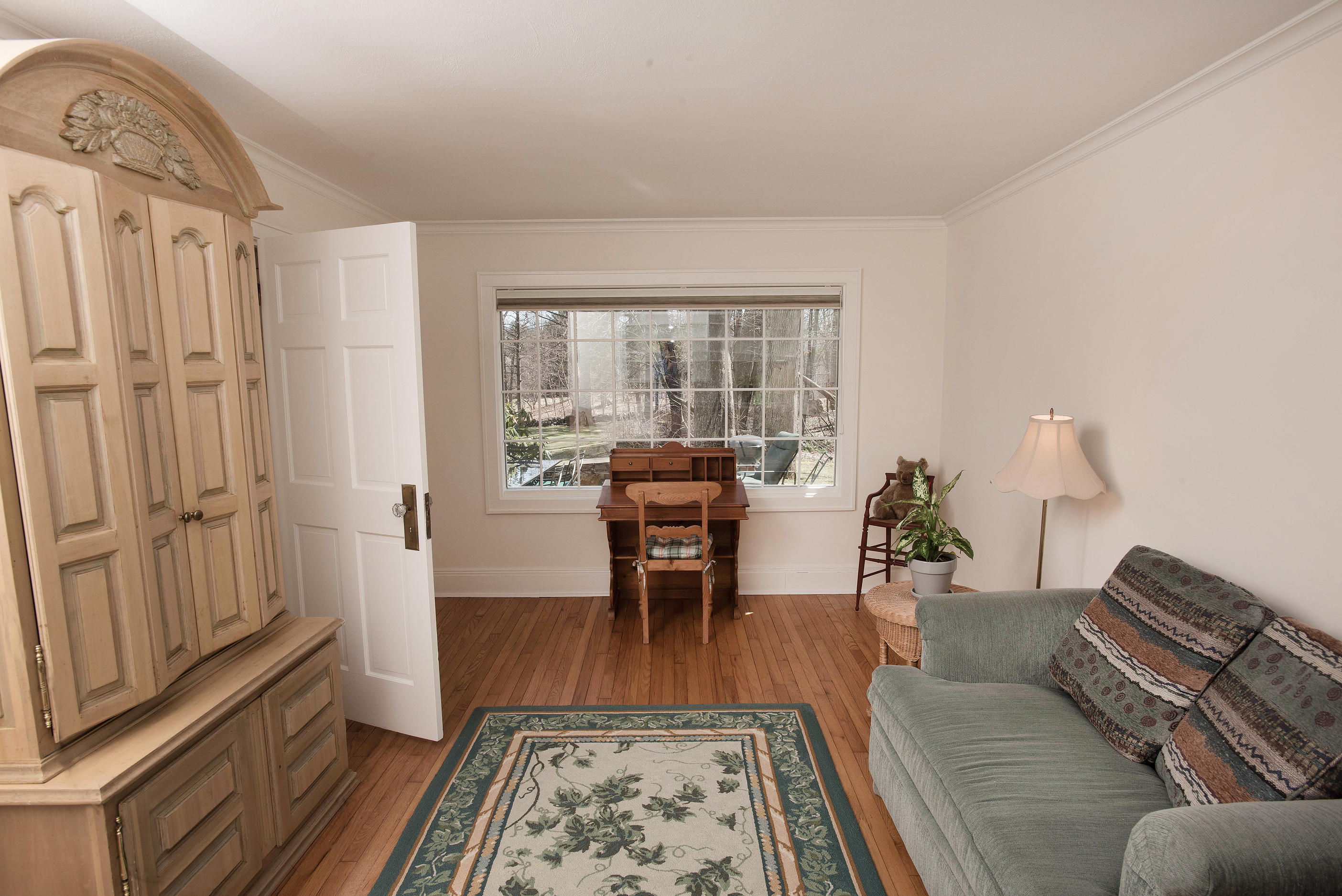 43 Marvin Ridge Road New Canaan, CT 06840 - Photo 23 of 41 a living room with furniture and a rug
