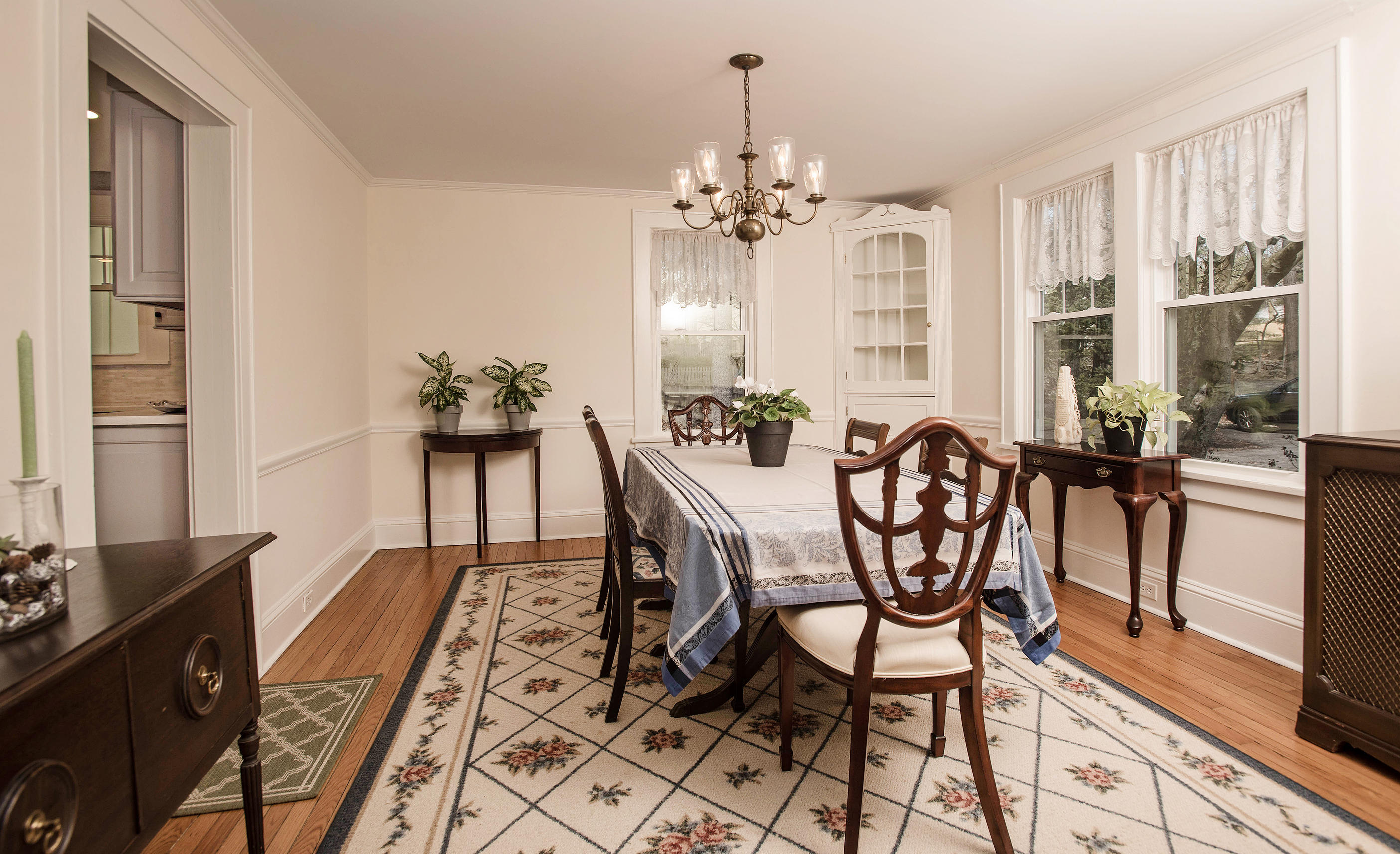 43 Marvin Ridge Road New Canaan, CT 06840 - Photo 7 of 41 a view of a dining room with furniture window and outside view