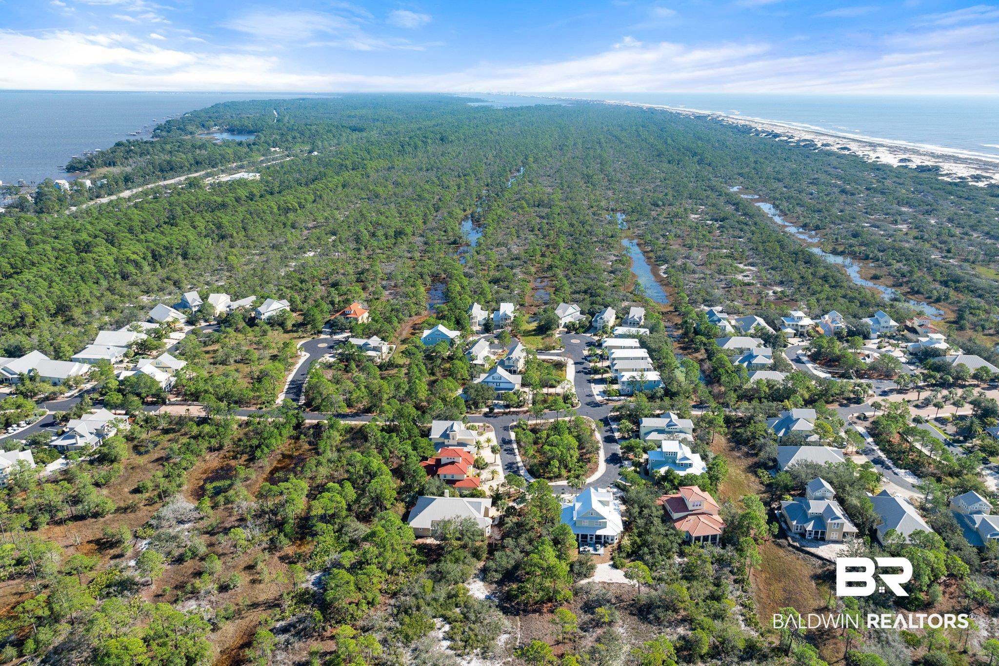 9259 Genipa Way Gulf Shores, AL 36542 - Photo 69 of 72 Birds eye view of property with a water view