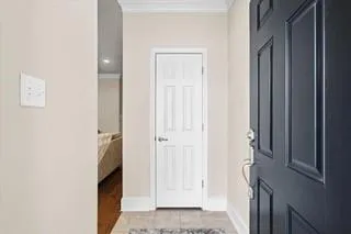a view of front door