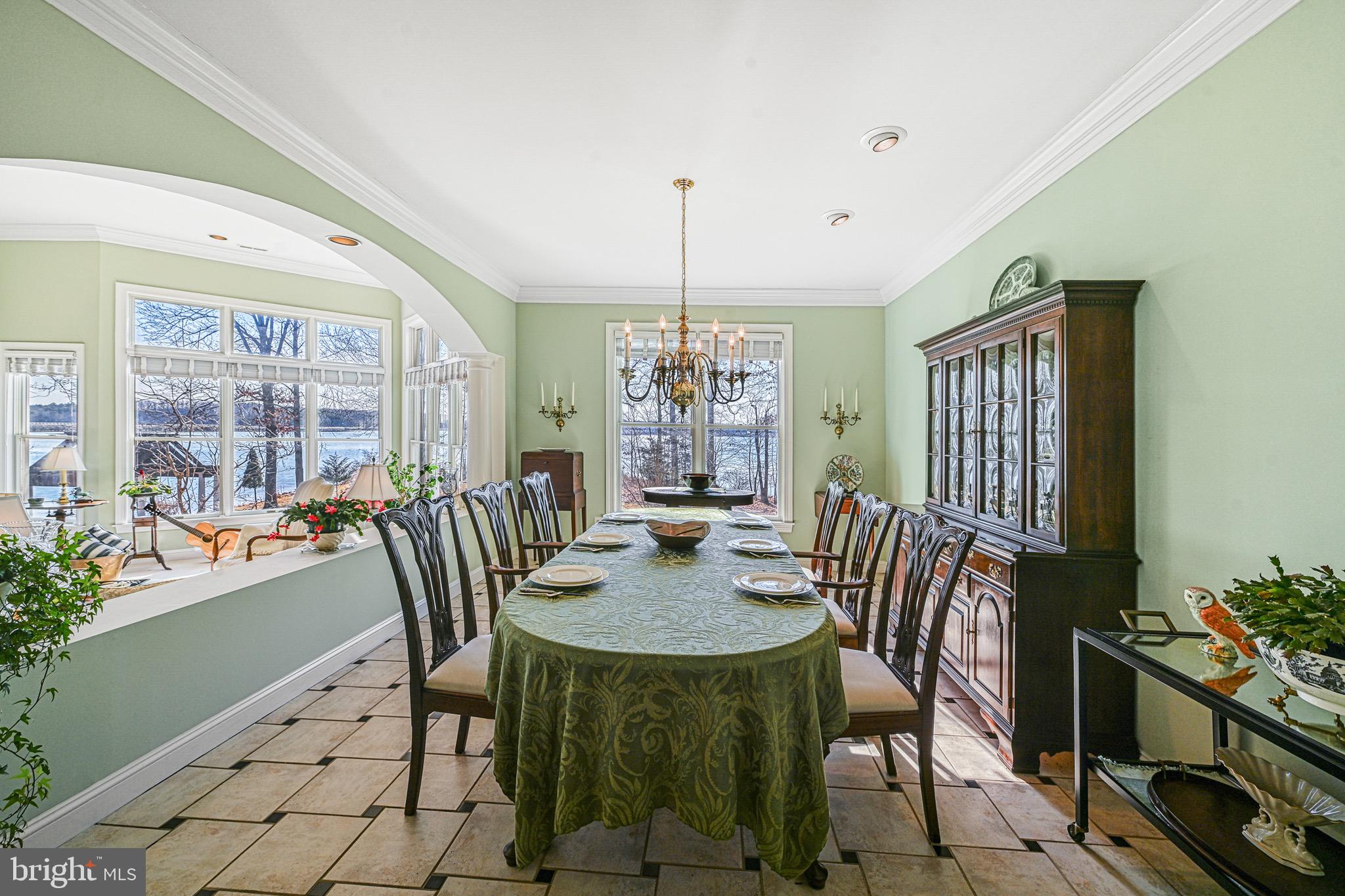 175 Covenant Way Bumpass, VA 23024 - Photo 108 of 140 a view of a dining room with furniture window and outside view