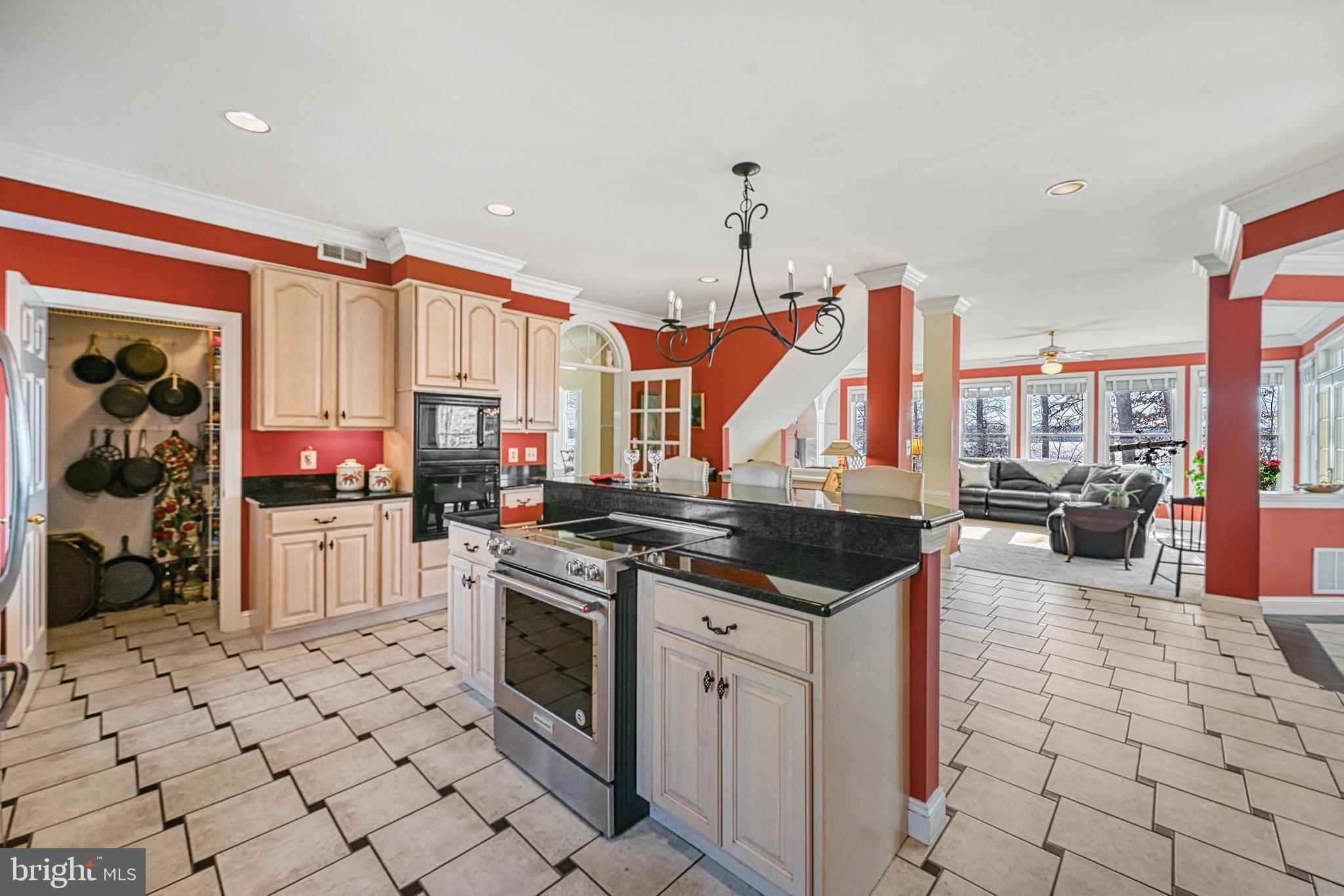 175 Covenant Way Bumpass, VA 23024 - Photo 111 of 140 a kitchen with stainless steel appliances granite countertop a stove and a sink