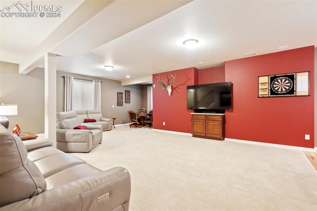 11501 Palmers Green Drive Peyton, CO 80831 - Photo 39 of 49 a living room with furniture and a flat screen tv