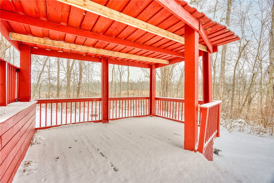 778 Macedon Center Road Perinton, NY 14450 - Photo 29 of 34 Deck overlooking peaceful wooded lot
